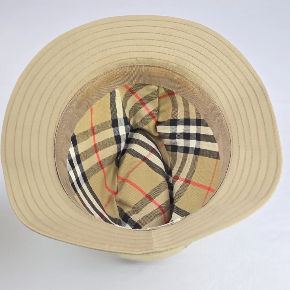 Vintage Original Burberrys of London Nova Check Bucket Rain Hat 7 1/4